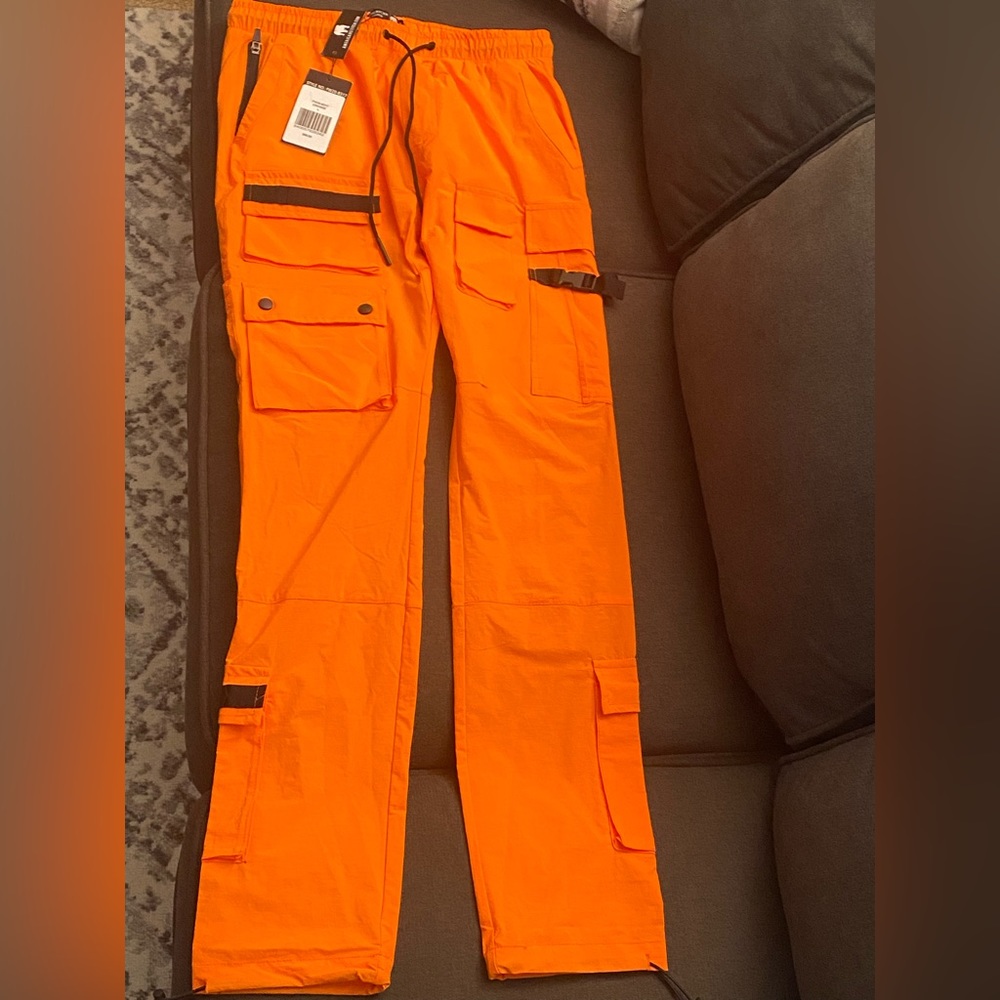 Orange Tactical Utility Pants LARGE *New With Tags*